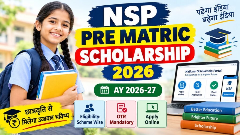 NSP Pre Matric Scholarship 2026